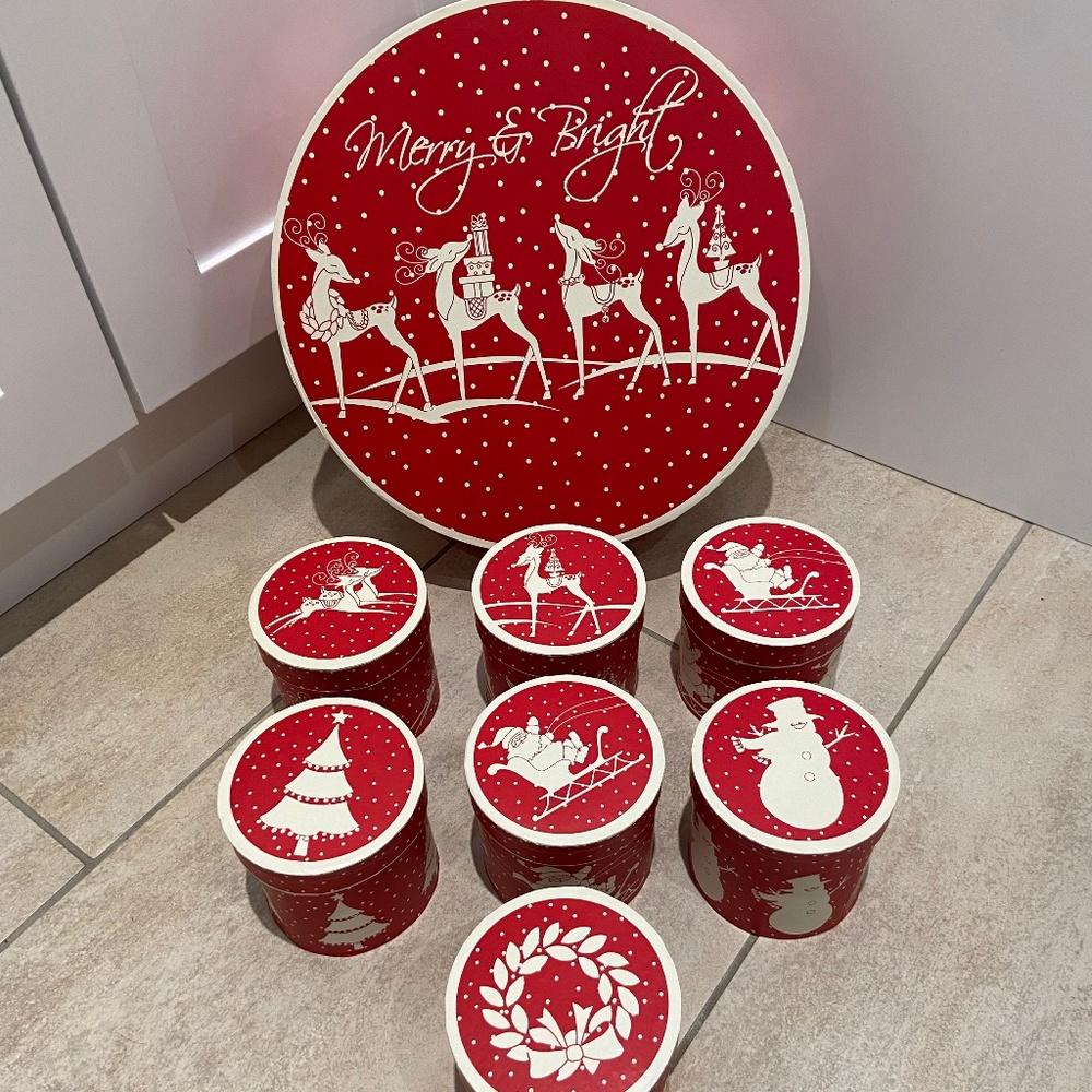 Lindy Bowman 2007 Christmas Ornament storage boxes